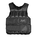 TNP Accessories® Weight Vest - 5kg 10kg 15kg 20kg 25kg 30kg Adjustable Weighted Vest Weight Loss Running Gym Training Crossfit MMA Workout Weight Jacket