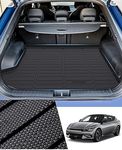 Sunsdrew Cargo Liner for 2022 2023 2024 Kia EV6 Accessories TPE Cargo Mat All Weather Odorless Anti-Slip Rear Cargo Tray Heavy Duty Trunk Mat Black Car Floor Trunk Liner