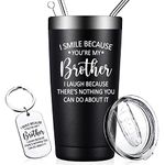 DOEARTE Gifts for Brother - Brother Gifts from Sister - Christmas Fathers Day Birthday Gifts for Brother, Big Brother, Little Brother - 20oz Brother Tumbler