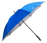Sun Umbrella - Big Size for Rain Royal Blue Golf Windproof UV Protective Stick Large Size Umbrella for 2 people (Royal Blue)