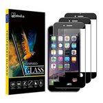 AKABEILA [3 Pack Screen Protector for iPhone 6S and iPhone 6 Premium HD Tempered Glass Film 9H Hardness Case Friendly Easy Installation Anti Scratch Bubble Free [Full Coverage]