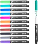maxtek Dry Erase Markers, 0.7mm Ultra Fine Tip, Low Odor, 12 Count