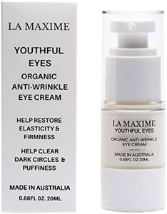 La Maxime Youthful Eyes Organic Anti Wrinkle Eye Cream - help restore elasticity and firmness, Help clear dark circles and bags under eyes (20ml)