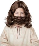 Child Jesus Beard And Brown Wig One