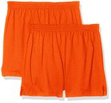 SOFFE Juniors' Authentic Cheer Short, Orange, Small (2-Pack)