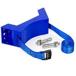 Cylinder Wall Mounted Bracket,Tank Holder with 59 Inch Safety Strap and SUS 304 Screws &,Durable ABS Propane Tank Nitrogen Tank Holder Bracket (Blue)