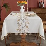 Laolitou Cotton Linen Table Cloth f