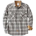 Dubinik® Men's Flannel Shirts for Men Long Sleeve Pearl Snap Shirts for Men Casual Western Cowboy Plaid Shirts 100% Cotton