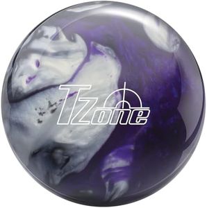 Brunswick T Zone Bowling Ball (Black/Purple/Silver, 10lbs)