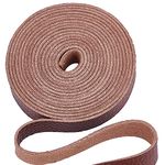 GORGECRAFT Brown Leather Strap Strip 0.5 Inch Wide 79 Inch Long Lychee Pattern Leather Belt Strips Wrap Single Sided Flat Cord for DIY Crafts Projects Clothing Jewelry Wrapping Making Bag