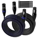 XLR Microphone Cable 10 Feet (2 Pac