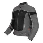 Royal Enfield Explorer V4 Pro Riding Jacket Grey (S) 38 Cm with D3O - Level 2 Protectors At Shoulders And Elbows & Fitted with Back Armours - “Ergo Pro Tech” - Level 2 Pockets For Chest Protectors