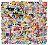 FOCRI Street Fashion Stickers | 300PCS | Trendy Cool Stickers packs for adults teens, Vinyl Waterproof Brands Graffiti Stickers Decals for Skateboard, Guitar, Computer, Scooter, Laptop, Snowboard