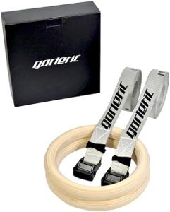 Anillas de Gimnasia y Calistenia Gorilant de Madera Premium – Anillos para Entrenamiento en Casa y Espacios Reducidos – Calidad Profesional (32)
