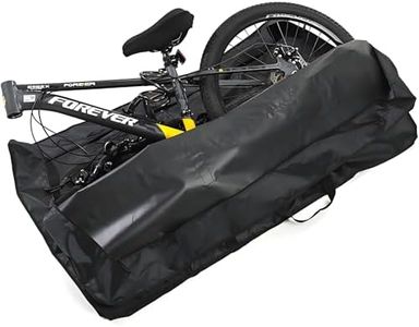 KAPEICamper Bike Travel Bag, Folding Bike Transport Bag Bicycle Travel Carrying Case for 26-29 inch Folding Bike, Waterproof Bike Transport Case for Train Air Travel
