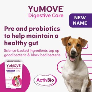 YuMOVE Dog Probiotics Tablets – 120 Count Digestive Supplement