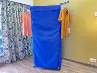 Mr Dryer Stainless Steel Pipe Frames Q9-X6UR-MODM Electrical Clothes Dryer, 1000 Watts, Yellow, Blue