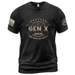 Gen X Raised On Hose Water and Neglect Shirt, Gen X T Shirt Women, Gen X Shirts for Men, Generation X Shirt 3, Black, Large