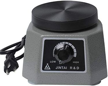 Lab Vibrator 4" Round Shaker Oscillator Gypsum 𝙂𝙚𝙩 𝙊𝙪𝙩 𝘽𝙪𝙗𝙗𝙡𝙚 Mixing Machine,Roundness Vibrador Laboratory Tool Equipment 100W Plaster Vibrator Plate