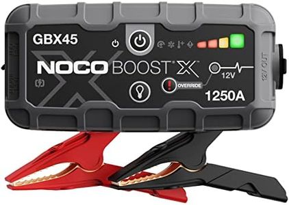 NOCO Boost X GBX45 1250A 12V UltraSafe Lithium Jump Starter, Car Battery Booster, Jump Start Pack, Portable Power Bank Charger, and Jumper Cable Leads for up to 6.5L Petrol and 4.0L Diesel Engines