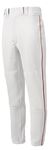 Mizuno Youth Premier Piped Baseball Pants, White-Navy, Youth Small