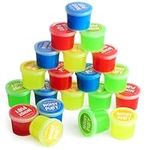 The Twiddlers - 20 Noise Making Kids Slime Tubs, Funny Colourful Putty for Kids, Mini Slime Party Bag Fillers, Birthdays, Multipack Pots Classroom Prizes