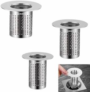 3 Pcs Shower Drain Hair Catcher, Sturdy and Practical Hair Catcher for Shower Drain, Shower Hair Catchers, Drain Hair Catcher Suitable for Kitchen Sink/Bathroom/Drainage Ditch