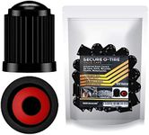 Performore 30 pcs Tire Valve Caps Heavy-Duty Stem Covers with O-Rubber Rings, Universal Car Wheel Tire Valve Stem Caps Dust Cover for Cars, SUVs, Bikes, Bicycles, and Motorcycles (Black)