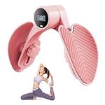 Pelvic Floor Exerciser Strengthener For Women, Buttocks Lifting Trainer, Inner Thigh Exercise Equipment, Leg Pelvic Floor Trainer with Counter & Resistance Adjustment (Pink)