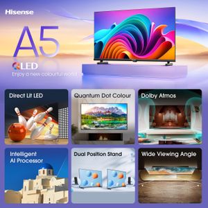 Hisense 40" QLED Smart TV – Full HD, Voice Control