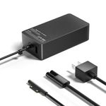 Surface Pro Charger - 65W Power Adapter, Compatible with Microsoft Surface Pro/Book/Go Tablet 9 8 7+ 6 5 4 3 X.Support 44W, 36W, 24W.