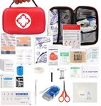 First Aid Kit with 232 Pieces for Home, Car, Camping, Office, Sports, Travel