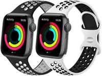 [2 Pack]Silicone Bands for Apple Wa