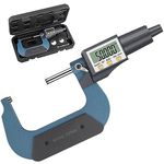 AUTOUTLET Micrometer Digital Outside Micrometer 50-75 mm / 0.001 mm, High Precision LCD Digital Micrometer Caliper Length Measuring Tool Micrometer 0.001 mm (0.00005 Inches)