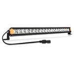 LIGHTFOX 20inch LED Light Bar - Slim Grill LED Light with DT Connetctor Single Row Spot Flood Beam Bumper Driving Light Slim Rooftop Mounting Truck Lighting For ATV UTV SUV Pickup