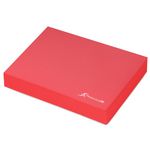ProsourceFit Exercise Balance Pad – Non-Slip Cushioned Foam Mat & Knee Pad for Fitness and Stability Training, Yoga, Physical Therapy 15.5”x12.75”, Red, Red - L - (15.5" x 12.75")