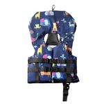 Multi-Color Kids Swimming Jacket, Kids Life Jacket Adjustable Fit (M-Age-2-8years)