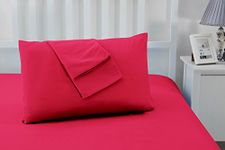 Sonia Moer Super Soft Brushed Microfibre Pillowcases - Non Iron Breathable Hypoallergenic Pillowcases set of 2- Red