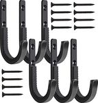 GOHIKING Gun Rack Indoor Storage Rifle Shotgun Hooks 3Set Wall Mount Hangers for Any Rifles Shotguns Archery Bow with Soft EVA Foam Padding and Heavy Duty Steel (3Pair Black)