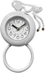 POFET Bathroom Clock Waterproof Shower Clock With Towel Hanging Waterproof Clocks for Bathroom Kitchen Timer Clocks(white)