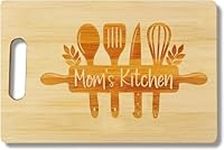 Mom Cutting Board, Mother’s Day Cutting Board to My Mother Bamboo Board Mom Gift Mother’s Day Birthday Present from Daughter Son 11.8x7.4