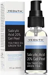Salicylic Acid Gel Peel for Face, Bha Exfoliant for Acne, Dark Spot & Wrinkles, Gentle Chemical Peel for Face at Home, Facial Peel with Green Tea, Peeling Gel for Face for Women & Men by YEOUTH
