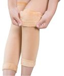 Glus Women Winter Warm Fur Long Leg Warmers Over Knee High Footless Socks (Free, Beige)