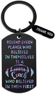 isiyu Coach Appreciation Gift Thank You Keychain for Football Coach Gifts for Men Hockey Baseball Soccer Volleyball Team Fitness Instructor Coaches Keychain