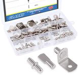 Glarks 110-Pieces Nickel Plated She