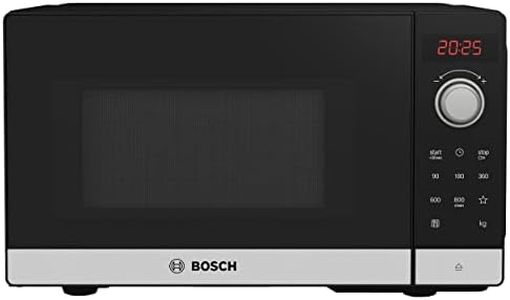 Bosch Home & Kitchen Appliances Bosch Serie 2 FFL023MS2B Freestanding microwave, 44 x 26 cm, Stainless steel