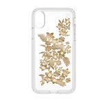 Speck iPhone X Presidio Clear + Print Case, IMPACTIUM 8-Foot Drop Protected iPhone Case that Resists UV Yellowing, Shimmer Floral