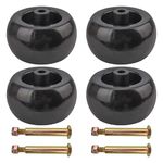 Carbhub 753-04856A Mower Deck Wheels Replace for mtd 738-3056 734-3058 734-04039 174873 for craftsman 133957 fit RZT50 RZT54 LT1050 SLT1554 AM116299 M111489, Work with 54" 48" Deck (4 packs)