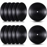 Blank Vinyl Records 7 Inch CD for Room Decor CD Wall Decor Vinyl Records Decor for Black Fake Records Decorations Independent Room Decor Bedroom Aesthetics Room Decoration DIY Projects (24 Pieces)