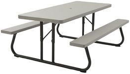 LIFETIME 22119 6 ft (1.83 m) Picnic Table (putty)